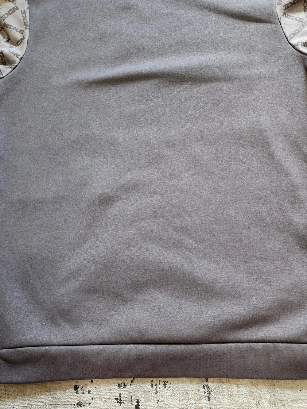 Nike Taupe Patterned-Sleeve Hoodie
